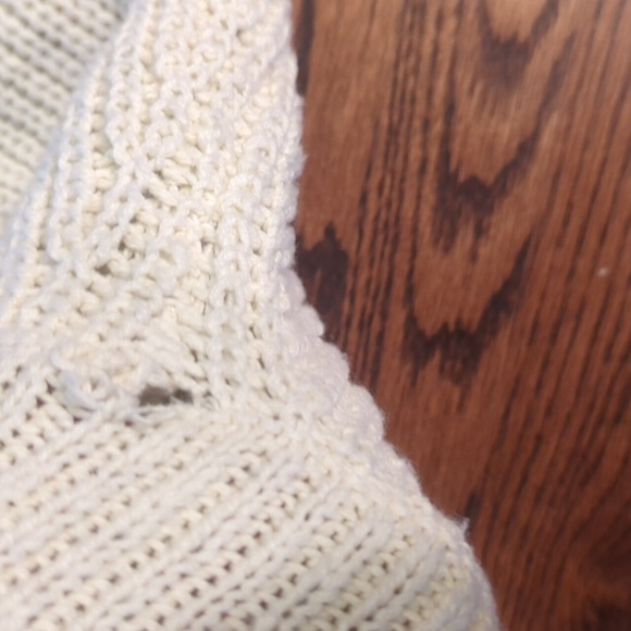 Lauren Jeans Co. Cream chunky Knit Pullover turtleneck Quality sweater sz M - Picture 5 of 8